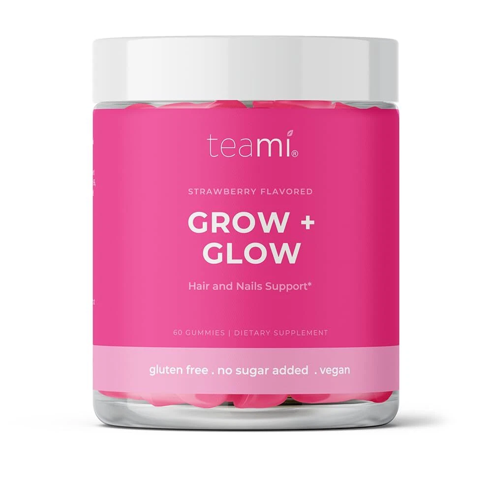 Teami Grow + Glow, Hair and Nails Support Gummy Vitamin