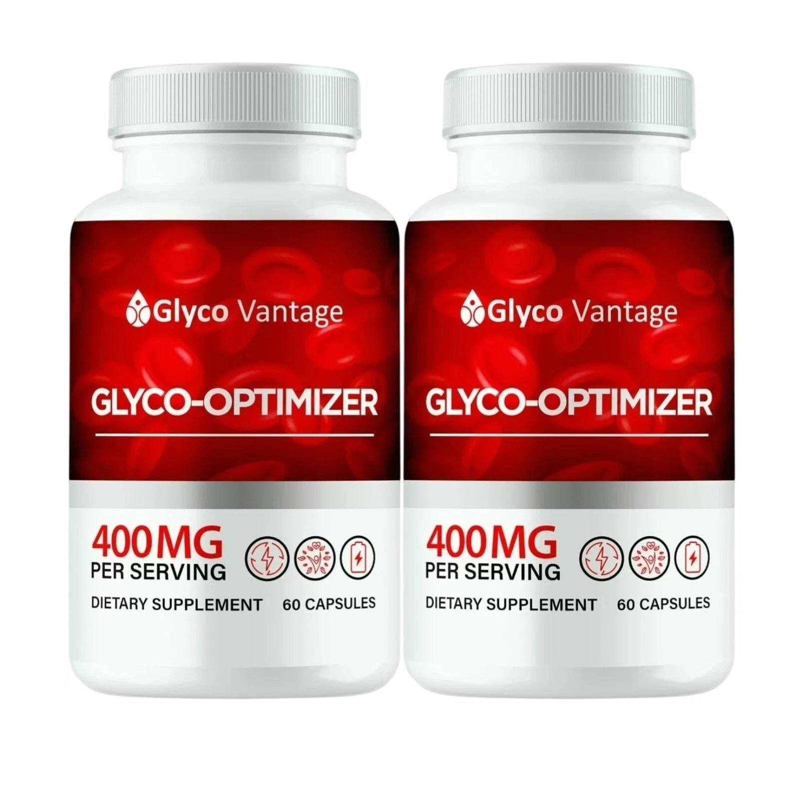 2-Pack Glyco Vantage Glyco Optimizer, GlycoVantage for Blood Sugar -120 Capsules