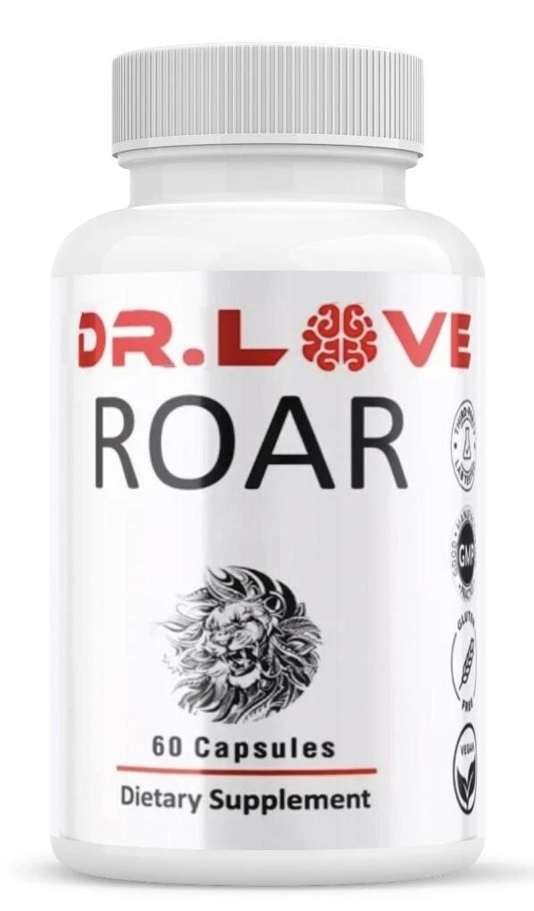 [186818669882] Dr. Love Roar Supports Energy and Vitality Male Health Supplement 60 Capsules