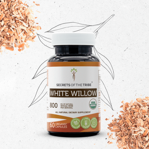 [273159566573] Secrets Of The Tribe Organic White Willow Capsules,400 mg