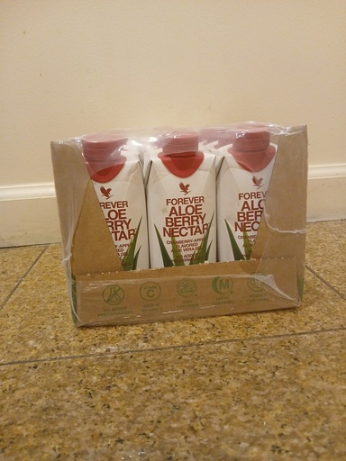 [167566408498] Forever Aloe Vera Gel Berry Nectar Minis - 12 /0.33ml To GO size. KOSHER/HALAL