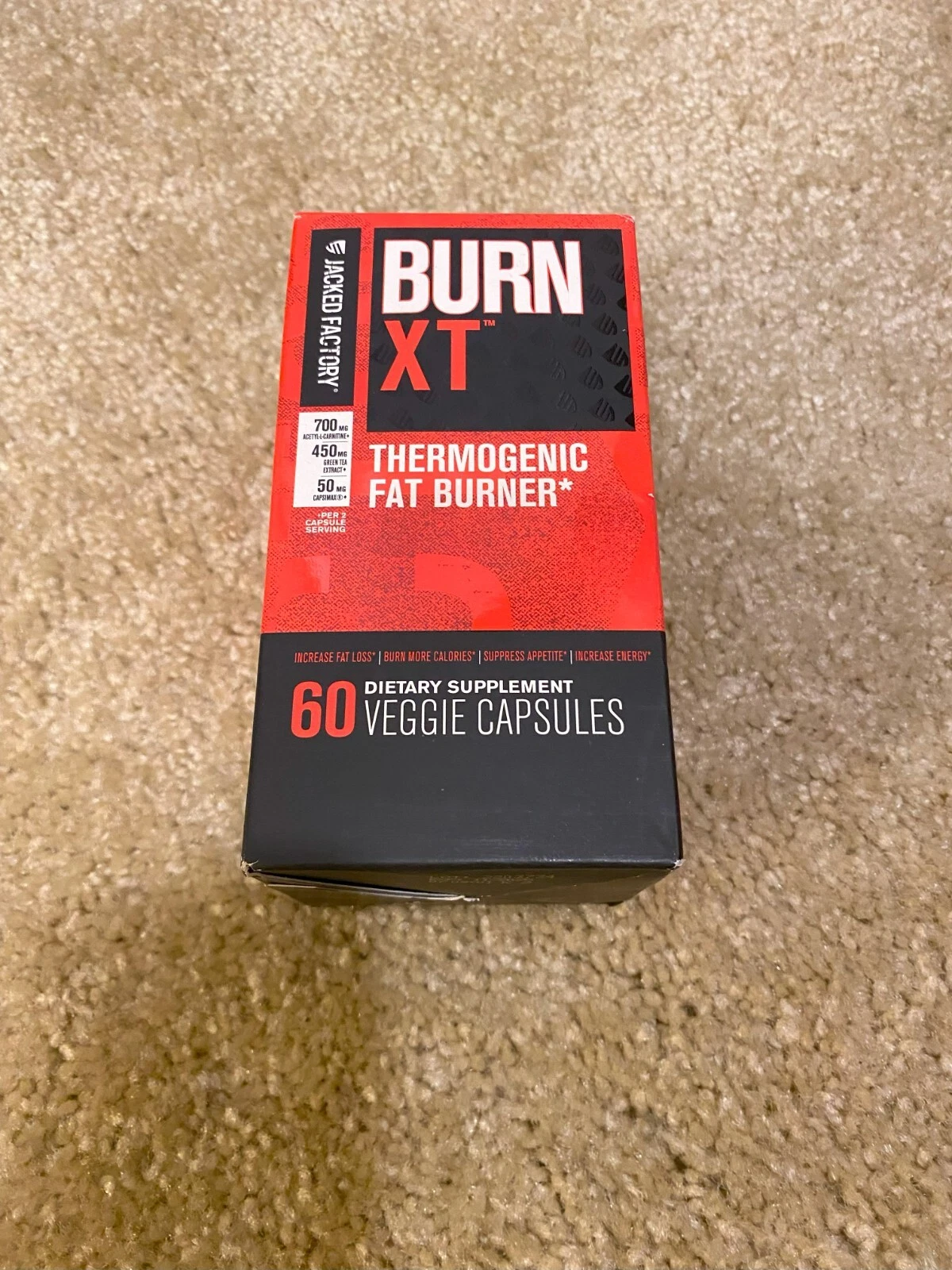 Burn-XT Clinically Studied Fat Burner & Weight Loss Supplement 60 Natural Diet