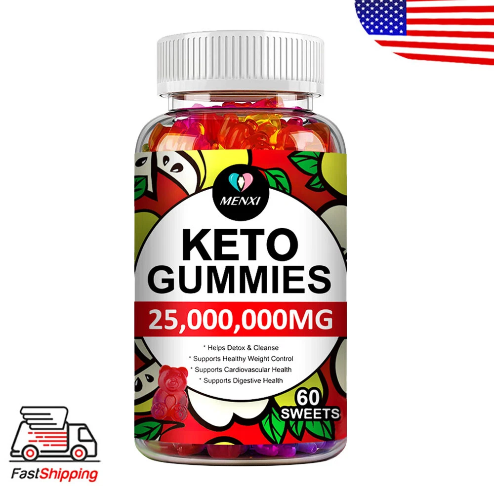 Strong Keto Gummies 25,000,000mg Weight Loss Energy Support Fat Burner MENXI