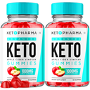 (2 Pack) Keto Pharma Gummies, Keto Pharma ACV Gummies Weight Loss (120 Gummies)