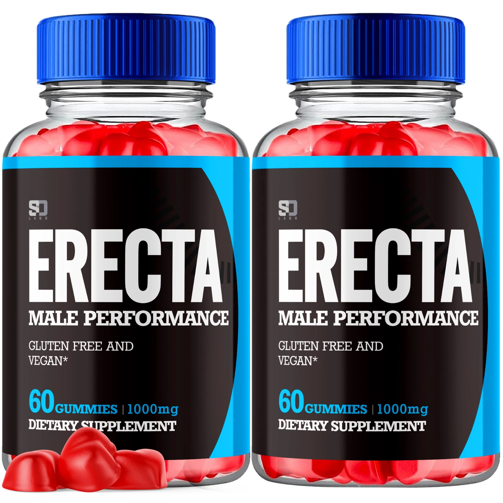 Erecta Gummies Supports Male Performance, Energy and Wellness (2 Pack)