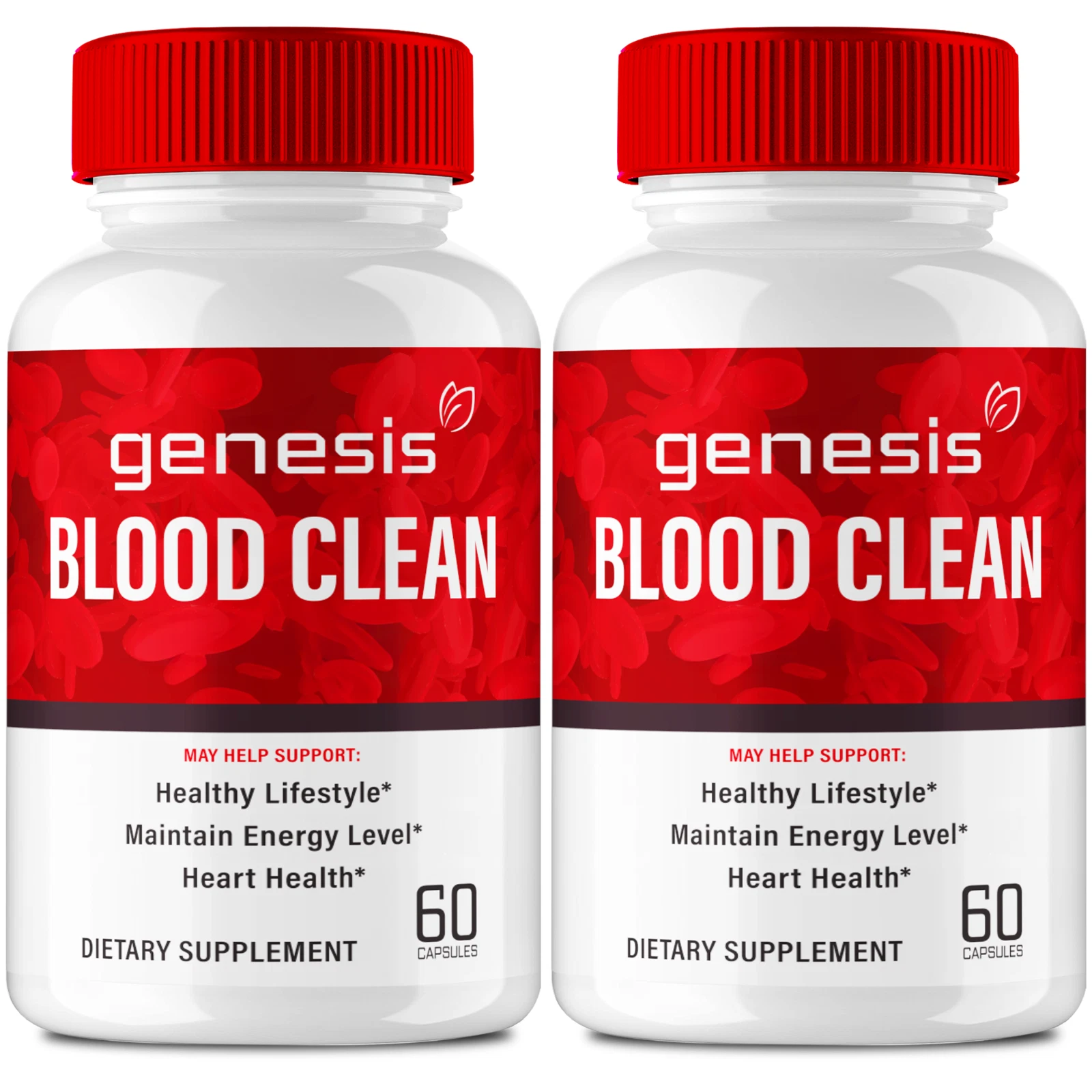(2 Pack) Genesis Blood Clean Capsules to Support Blood Sugar & Pressure