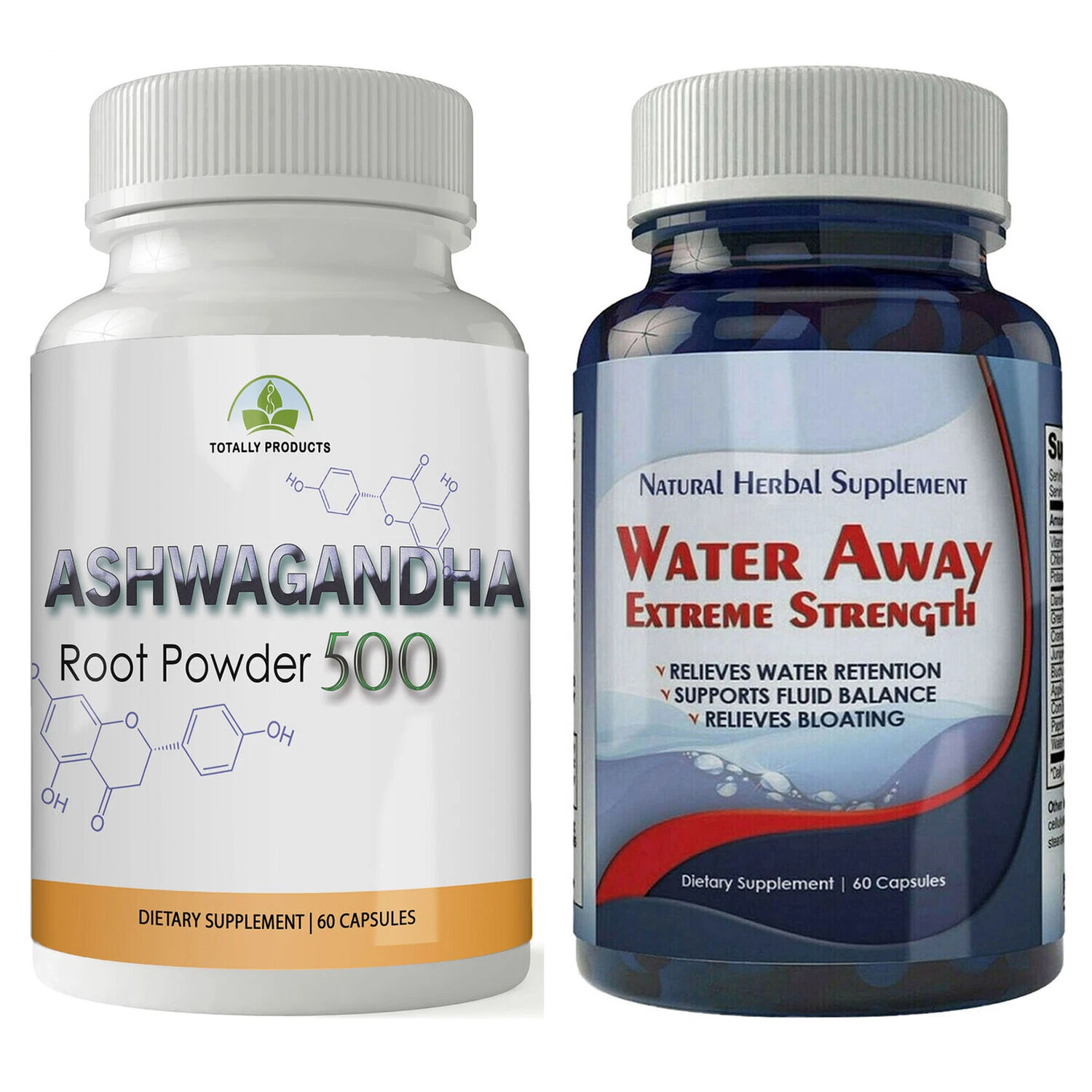 Ashwagandha Root Powder Weight Loss Diuretic Water Away Fluid Balance Capsules