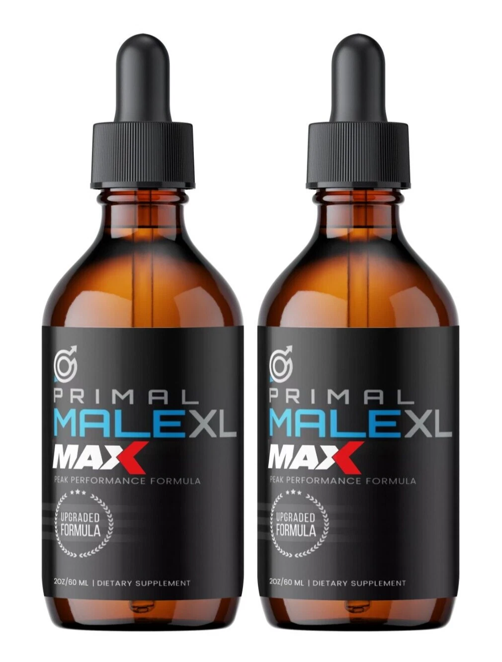 Primal Male XL MAX for Men ED Drops for men BigD Fast Ship ( 2 Pack )