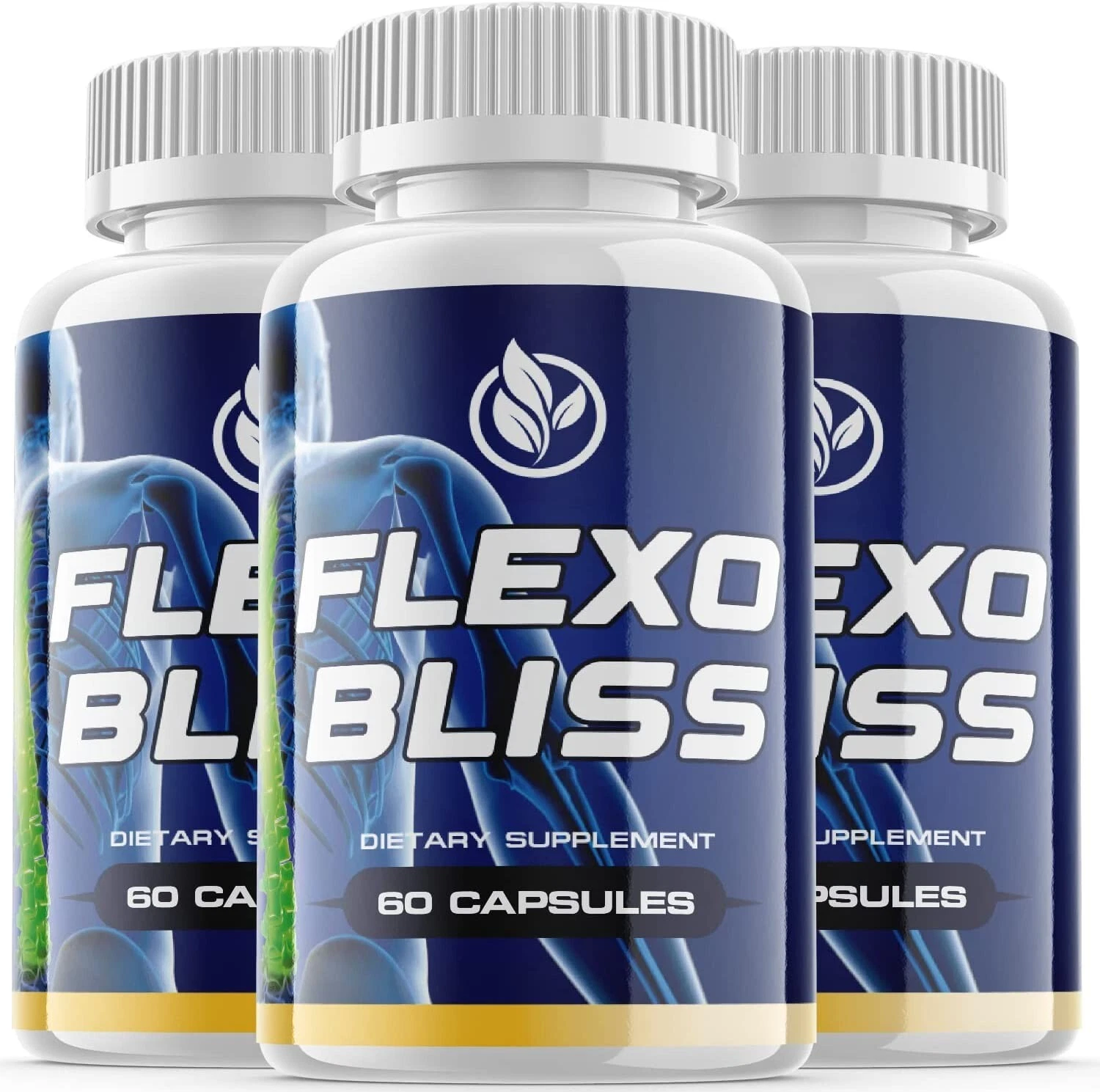 [166793036567] 3 Pack - Flexobliss Supplement Pills - Flexobliss Support Formula - 180 Capsules