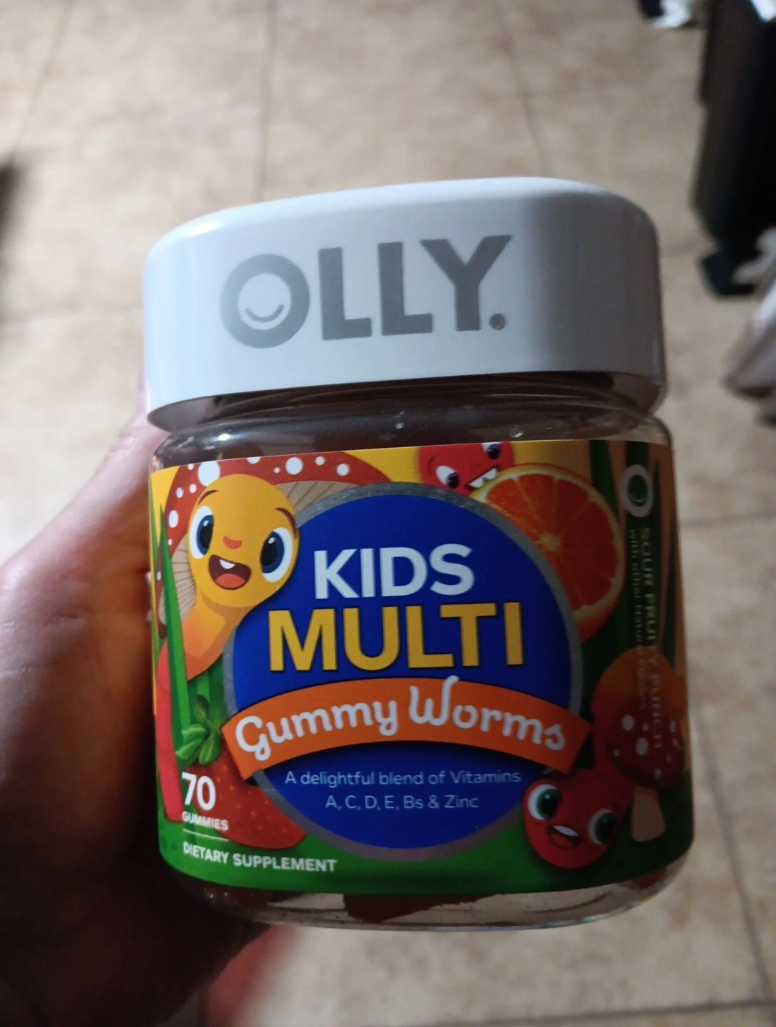 OLLY Kids MULTI-vitamin Gummy Worms 70ct