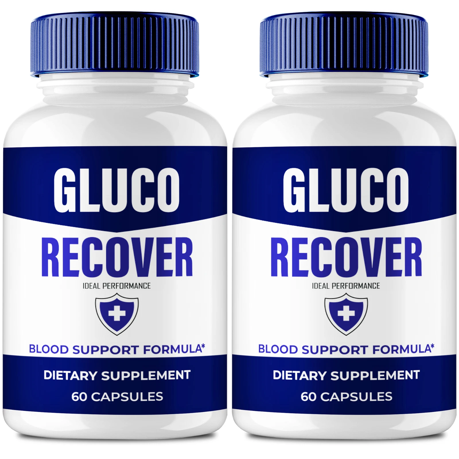 (2 Pack) Gluco Recover Pills for Managing Blood Sugar & Pressure Levels