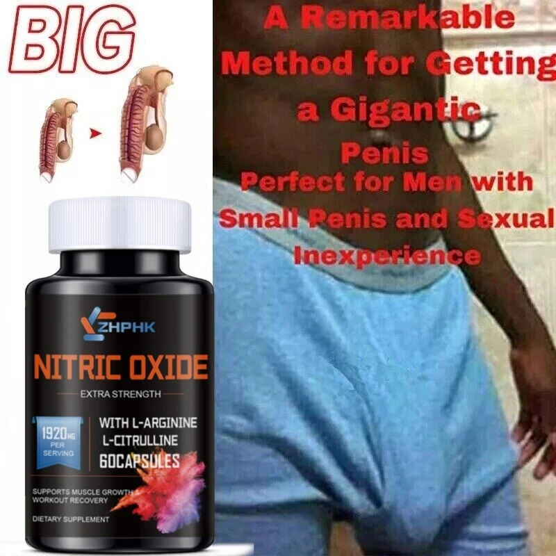 Nitric Oxide 60 Capsules 1920mg | L Arginine & L Citrulline | Highest Potency