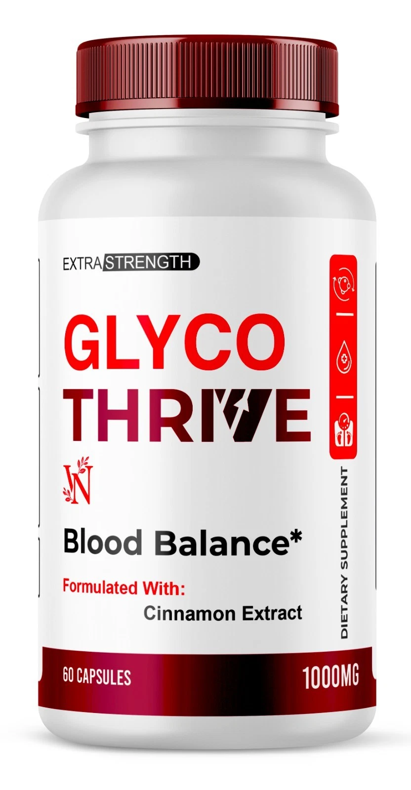 Glyco Thrive Blood Pills Balance, Glycothrives Supplement Extra Strength 60CT