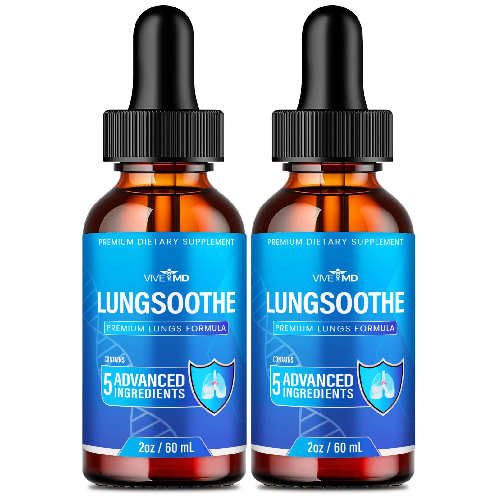 Lung Soothe Blood Drops - LungSoothe Drops for Healthy Blood Supplement (2 Pack)