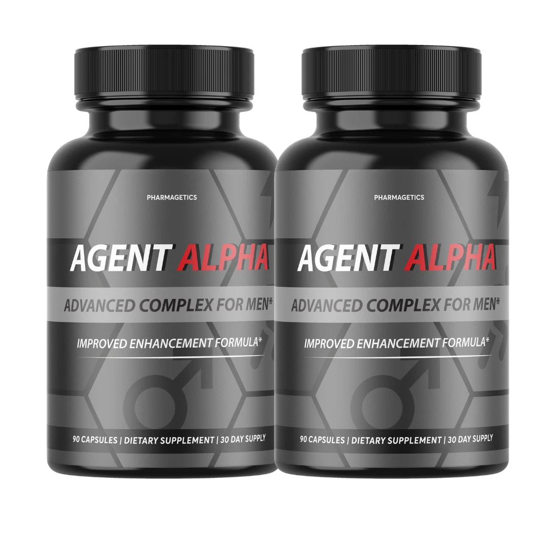 Agent Alpha Supplement for Men Virility Performance Formula - 2 Bottles