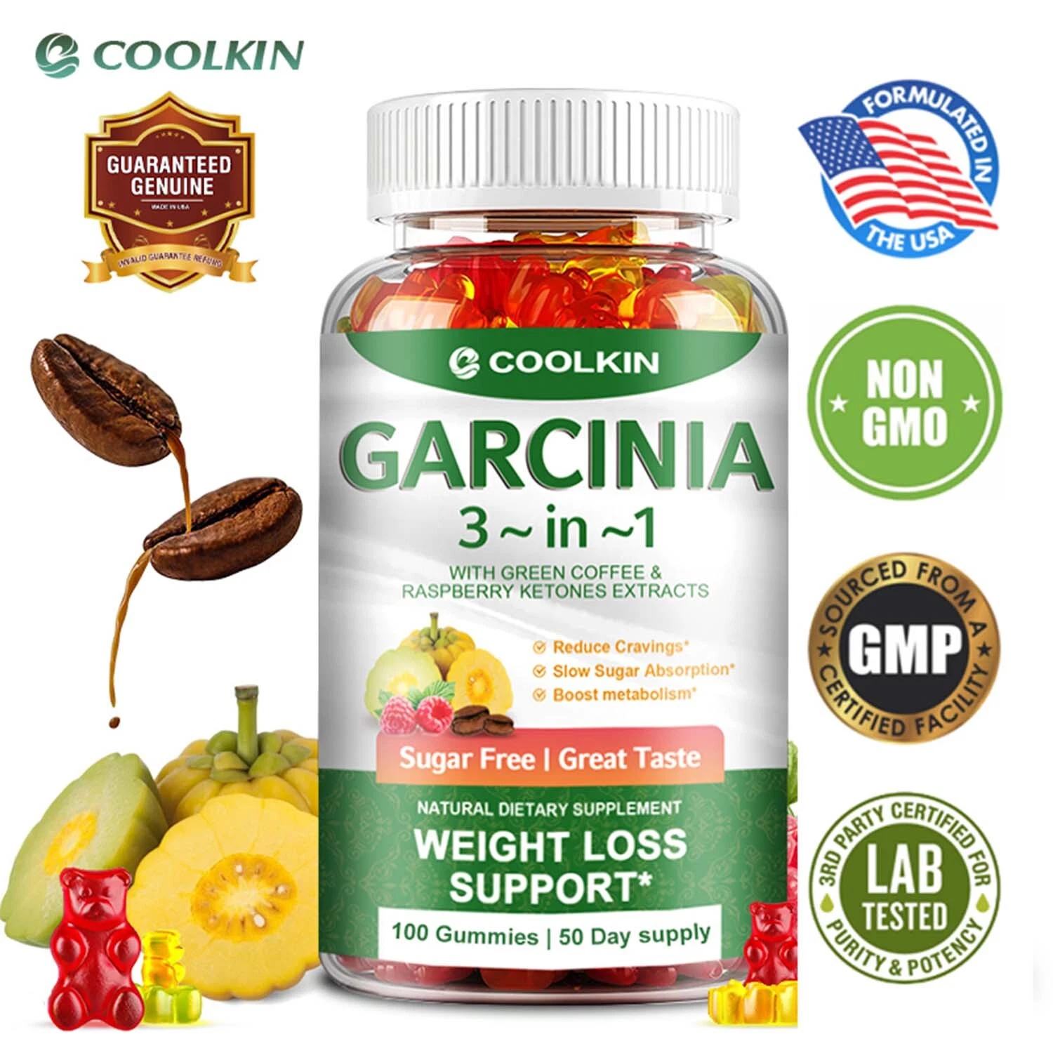 Garcinia Gummies-Natural Weight Loss Supplement,Fat Burning,Increase Metabolism