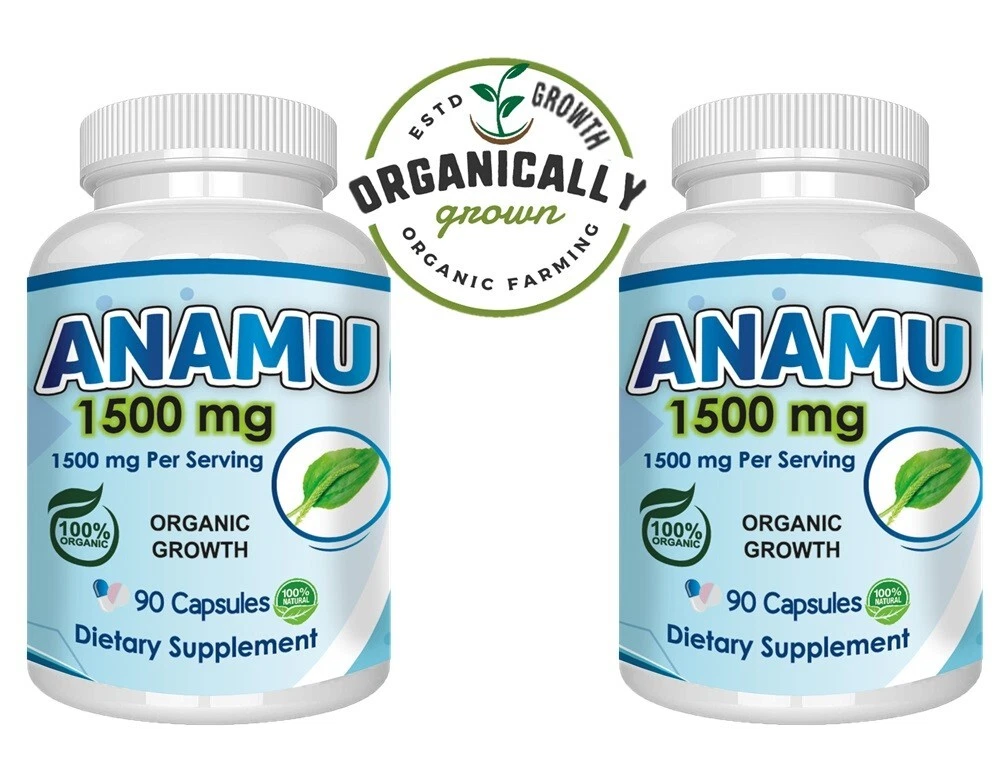 Anamu Petiveria Immune Support 180 capsules 1500mg 2 Anamu 100% Organically grow