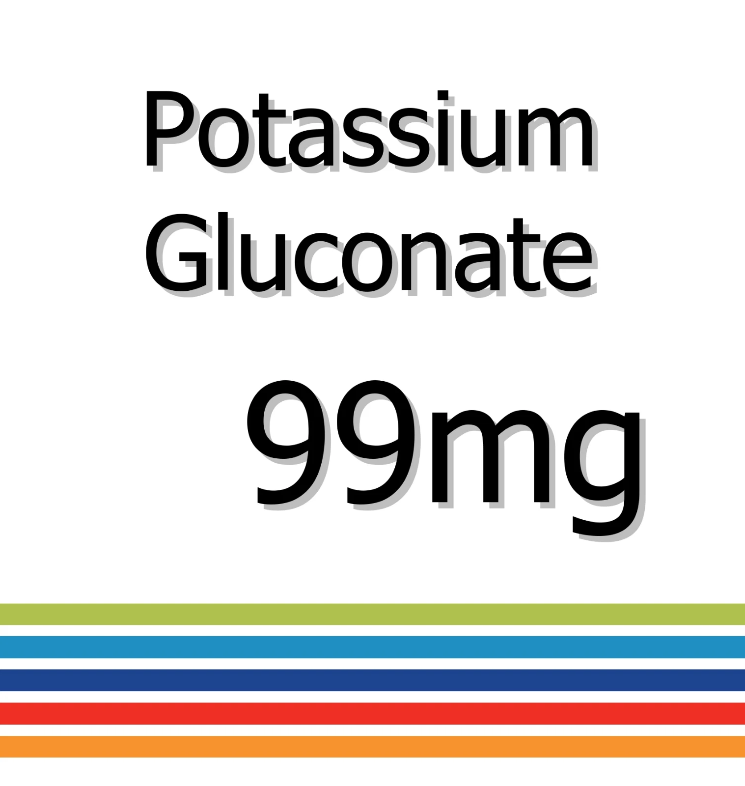 Potassium Gluconate 99mg x 60 Tablets - Muscle Relaxant