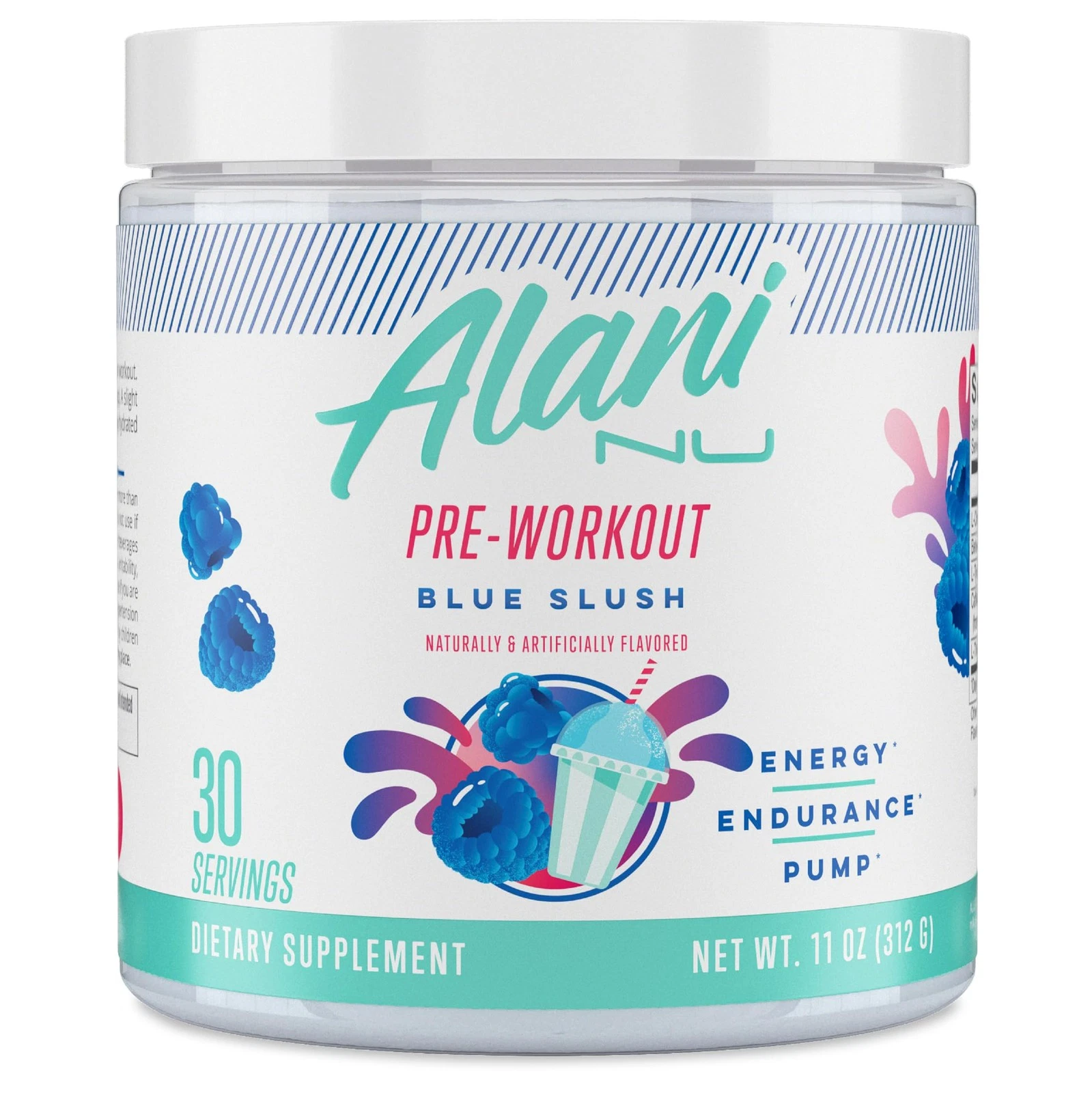 [256930636773] Alani Nu Pre Workout Supplement Energy Endurance Vegan Sugar Free 80 Servings