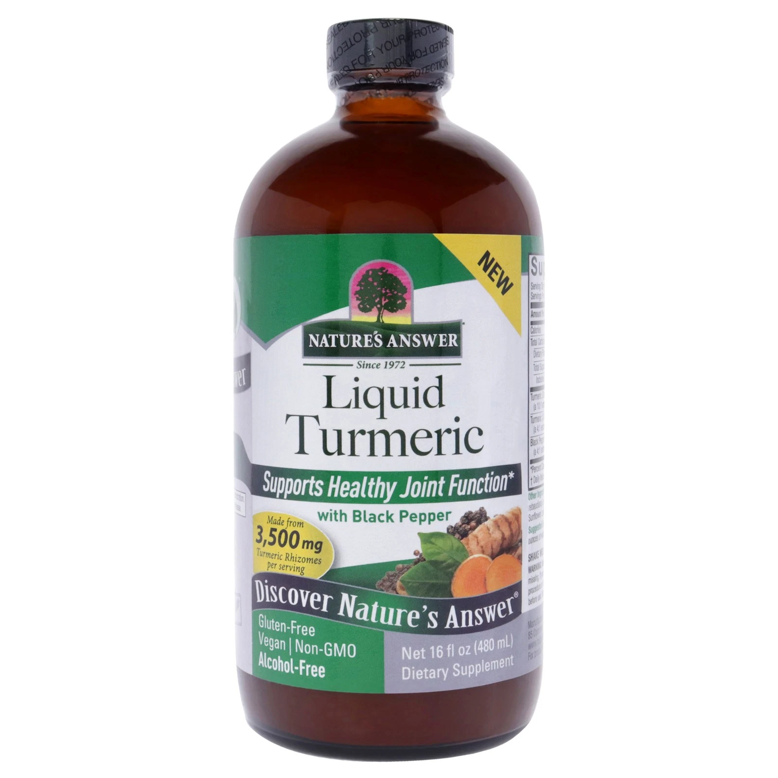 Liquid Turmeric - 3500mg by Natures Answer for Unisex - 16 oz Dietary Supplement
