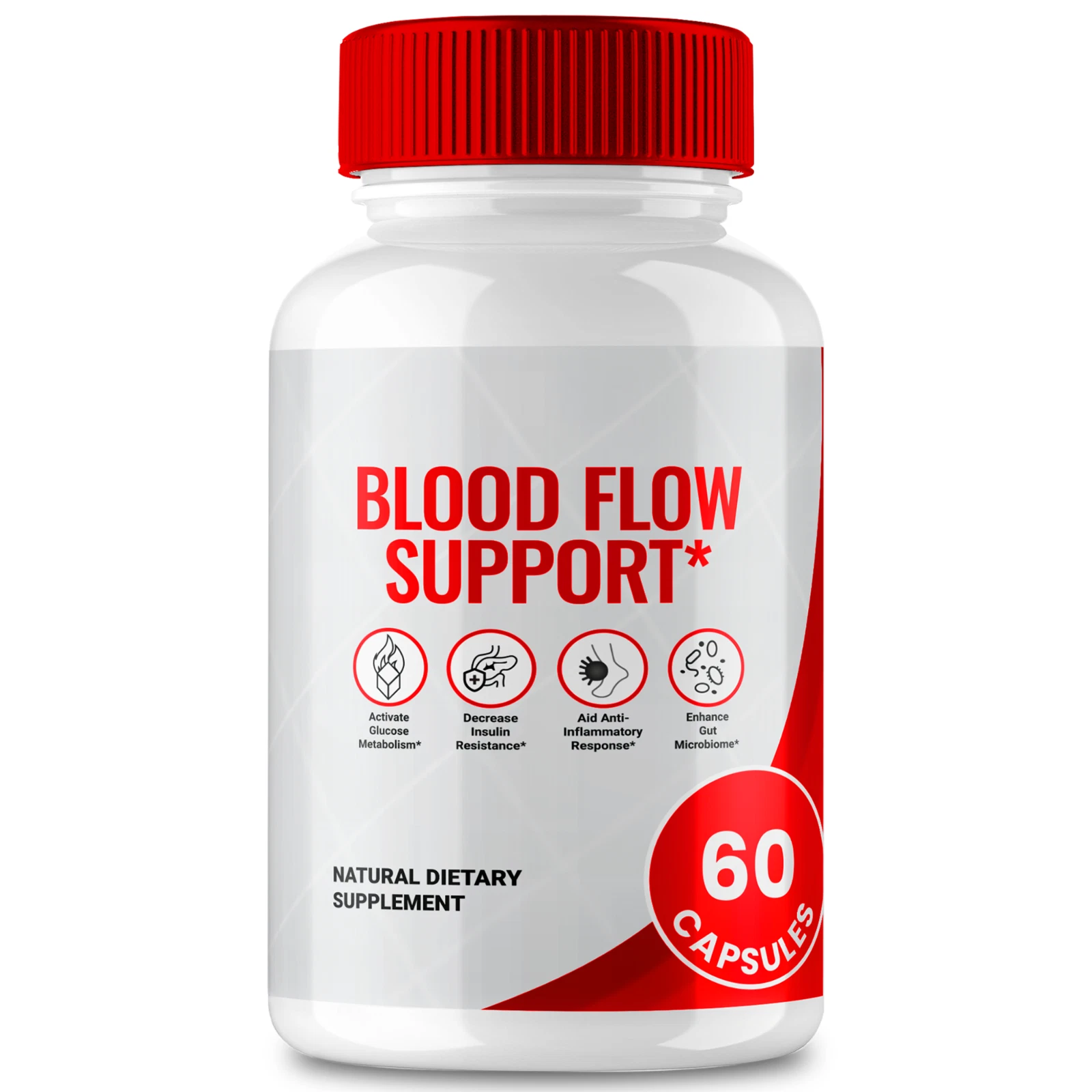 Blood Flow Support Capsules, Blood Supplement Pills (60 Capsules)