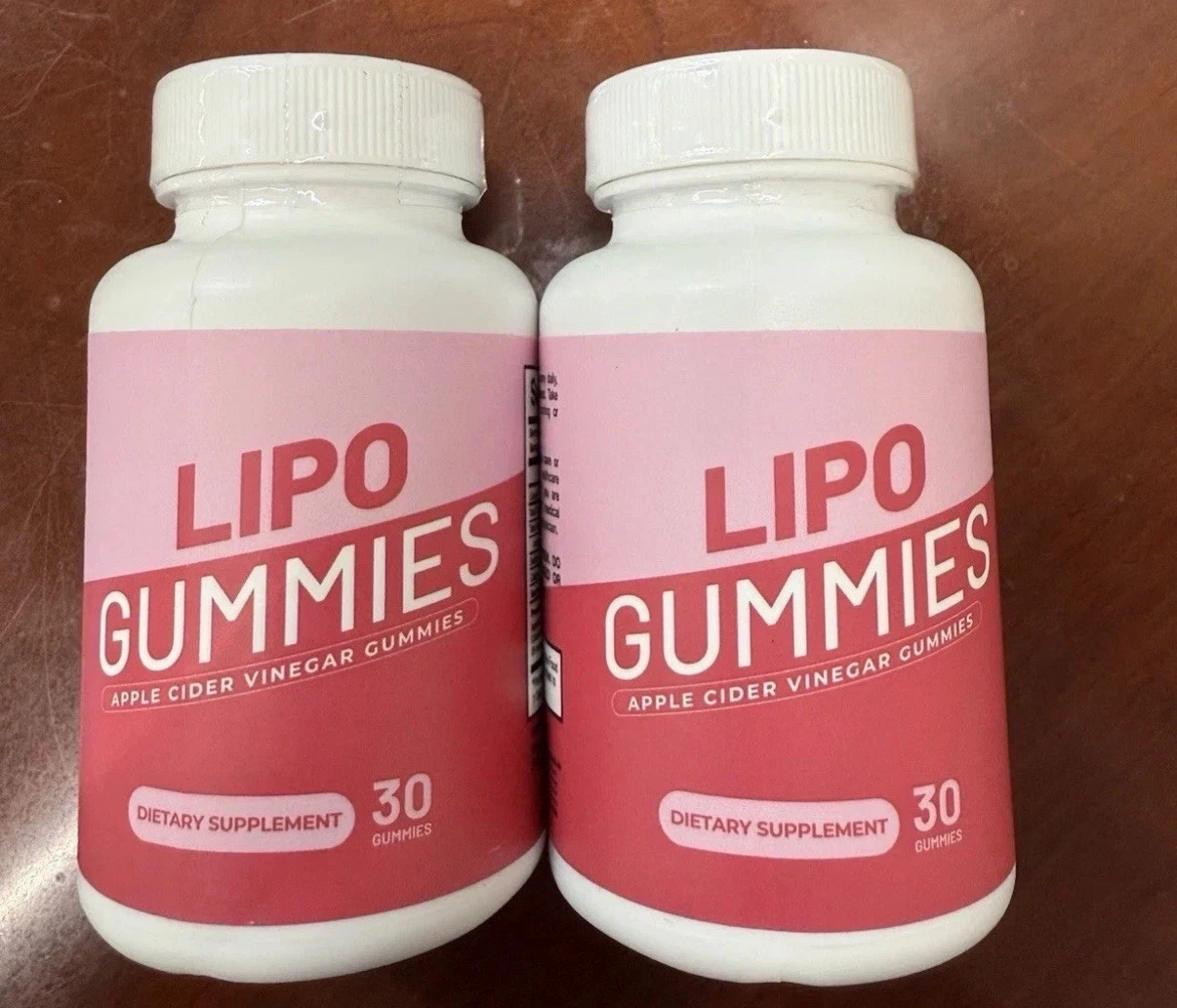 2 x Lipo Gummies Apple Cider Vinegar Gummies 30 Count Each New/Sealed! US