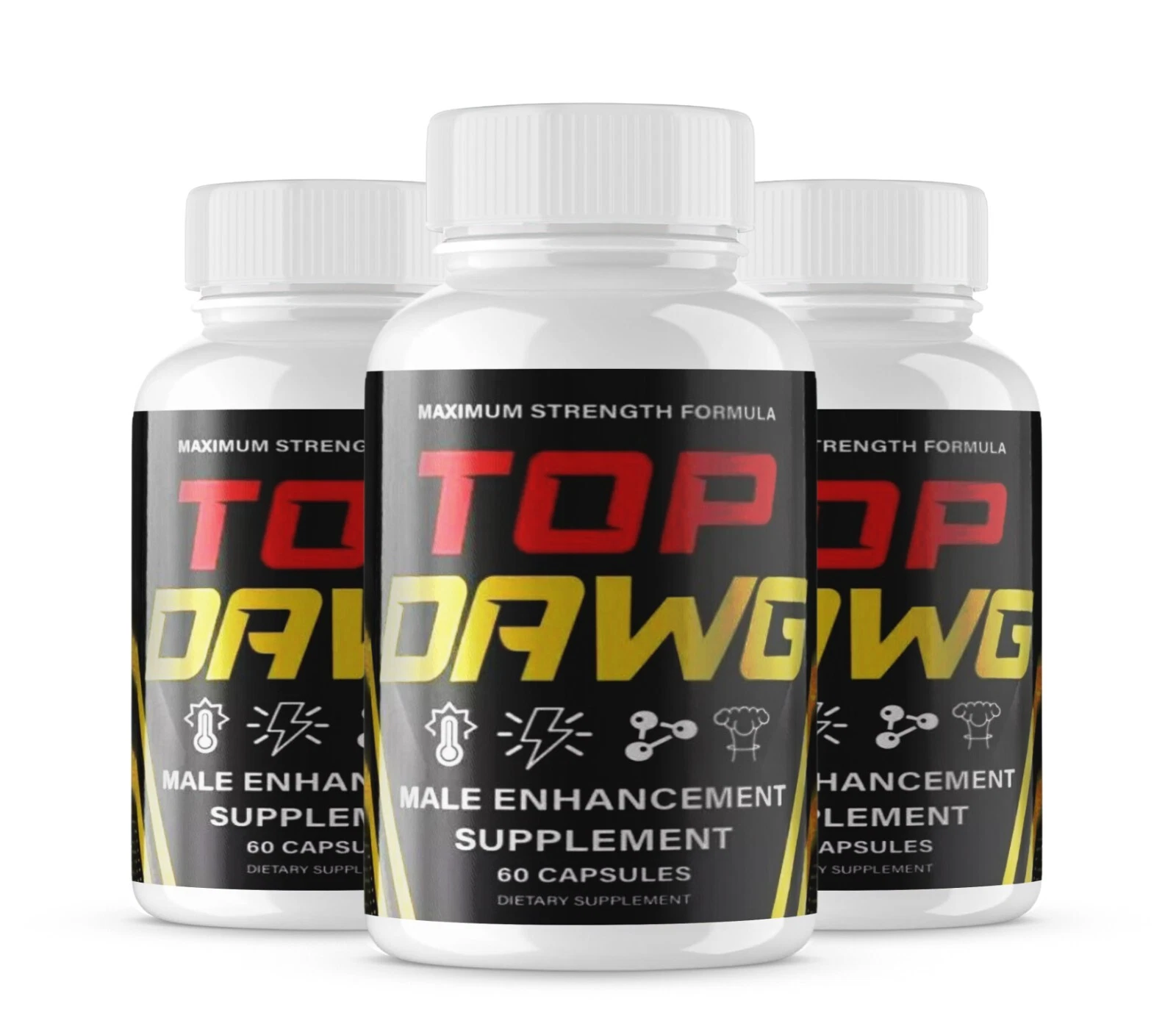 [186526726228] Top Dawg Advanced Male Support Enhancement Supplement (180 Capsules) 3-Pack