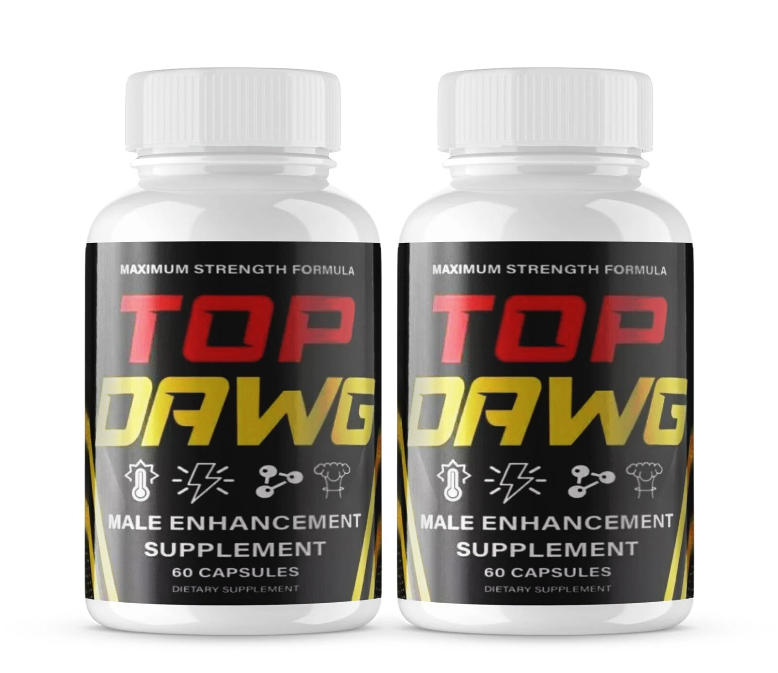 Top Dawg Advanced Male Support Enhancement Supplement (120 Capsules) 2-Pack