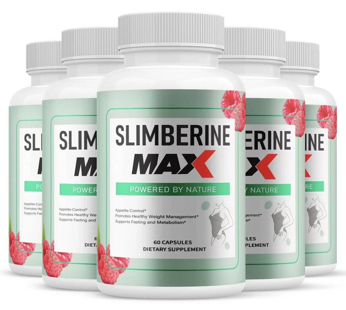 (5 Pack) Slimberine Max Pills, Slimberine MAX Capsules Maximum Strength