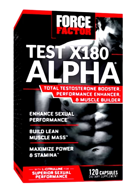 Test X180 Alpha – Total Testosterone Booster with L-Citrulline (120 Capsules)