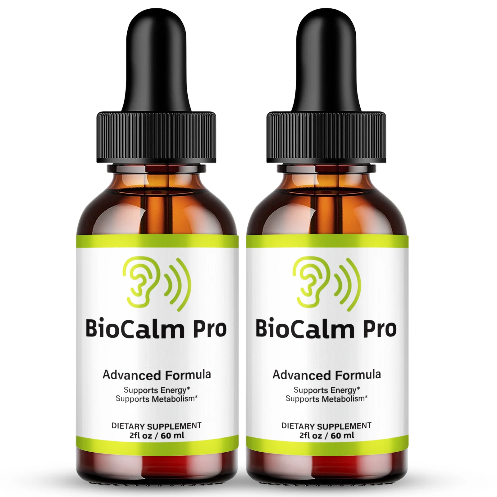 (2 Pack) Bio Calm Pro Tinnitus Drops, BioCalmPro Relief for Ringing Ears Drops