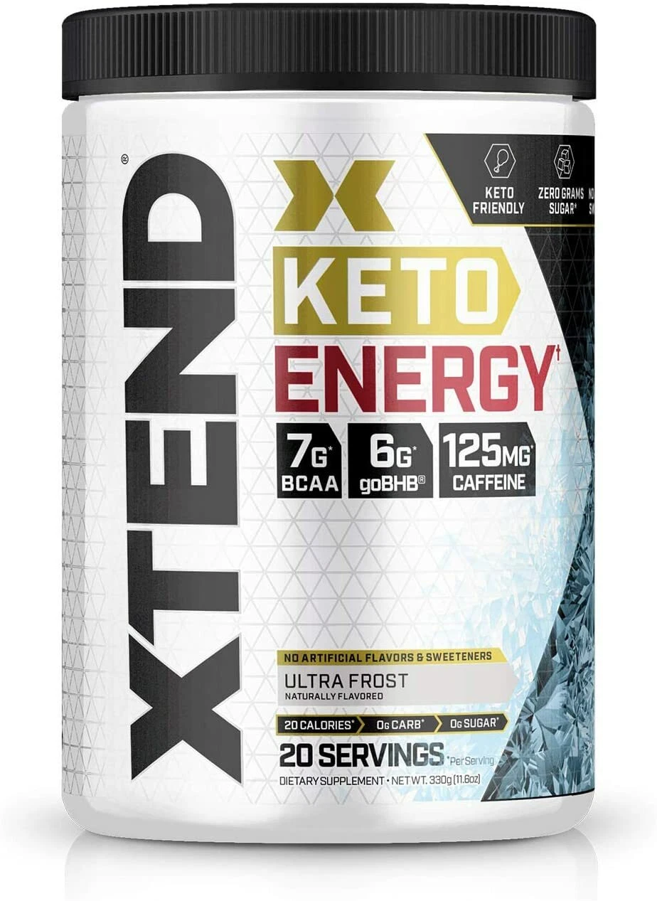 Xtend Keto Energy - Keto & BCAA - 20 Servings - Ultra Frost *FULL OPEN CAN SALE*