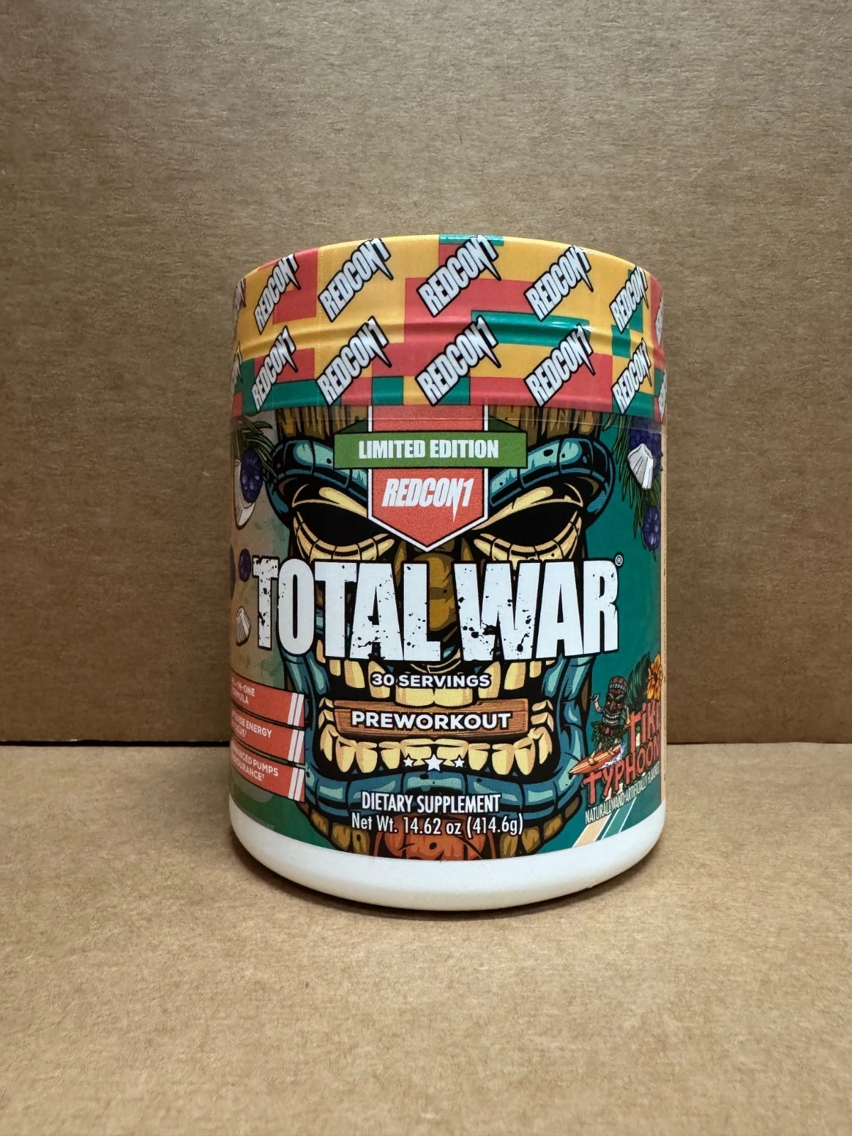 REDCON1 TOTAL WAR Pre Workout TIKI TYPHOON 30 Ser Energy Free Ship 2027 EXP SALE