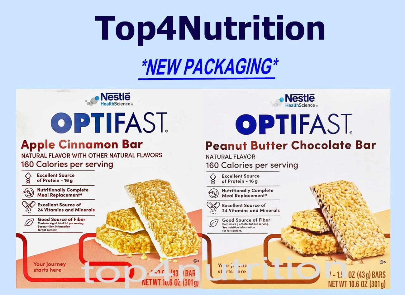 SALE!! OPTIFAST BARS - APPLE CINNAMON - 12 BOXES - 84 SERVINGS - EXP DEC OF 2025