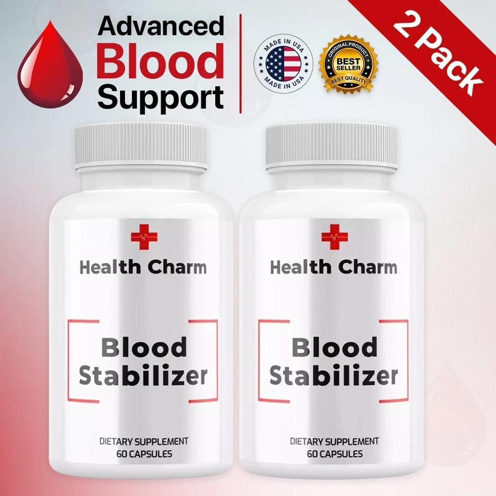 [187014136284] ( 2 Pack ) Health Charm Advanced Blood Support Natural Glyco Formula Supplement