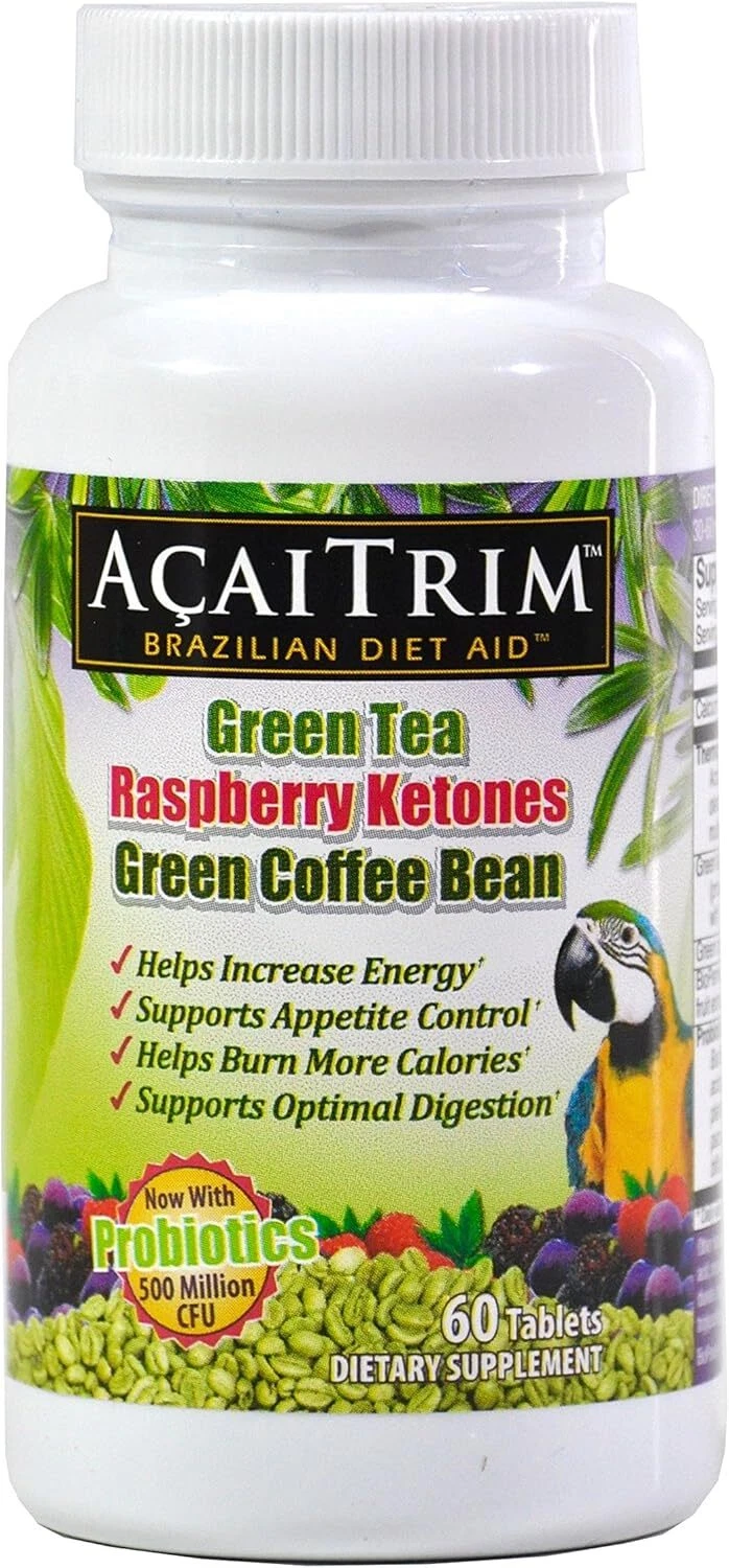 AcaiTrim- Weight Loss Supplement- Green Tea Extract, Green Coffee Bean Extract,