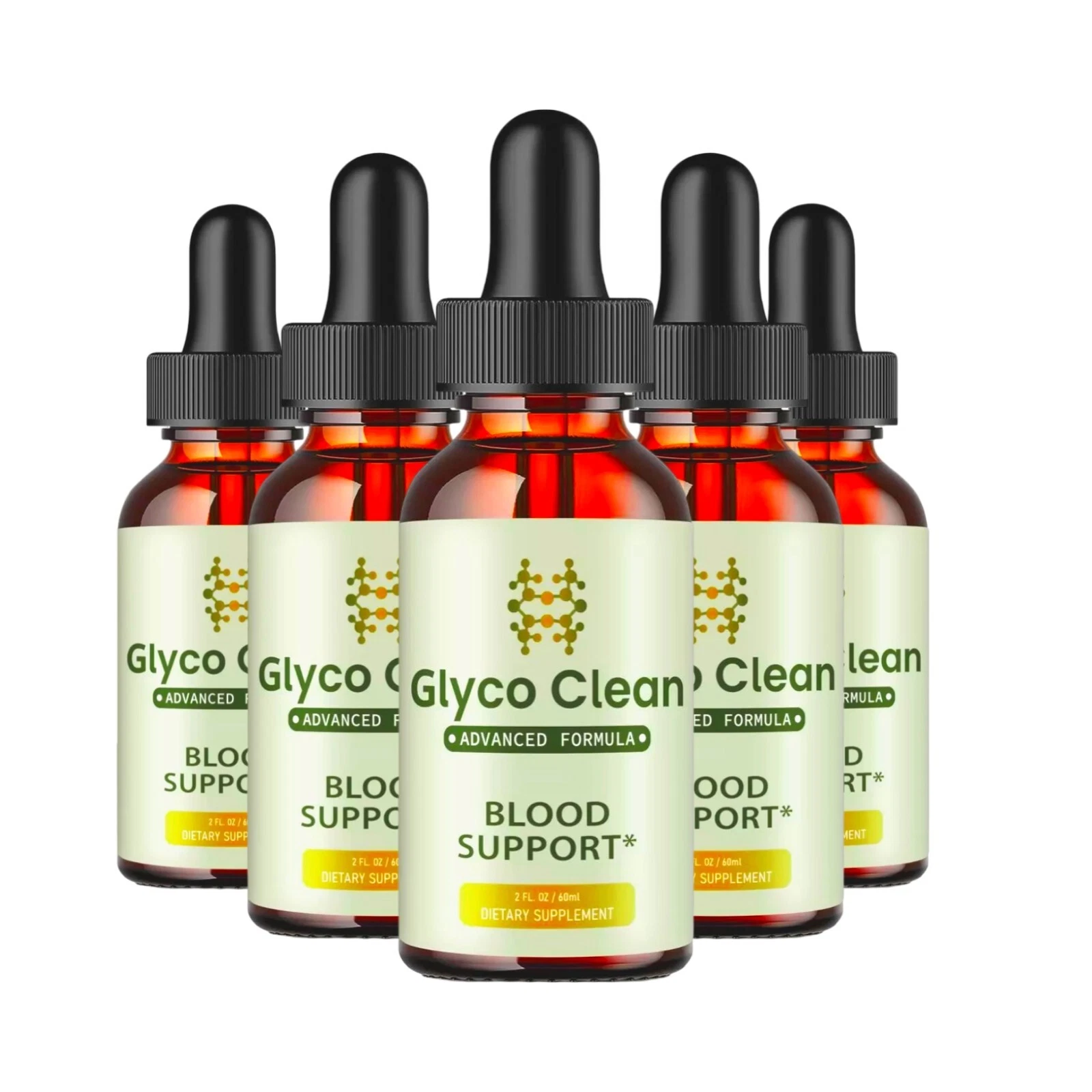 (5 Pack) GlycoClean Drops - Glyco Clean Blood Drops for Healthy Blood Supplement