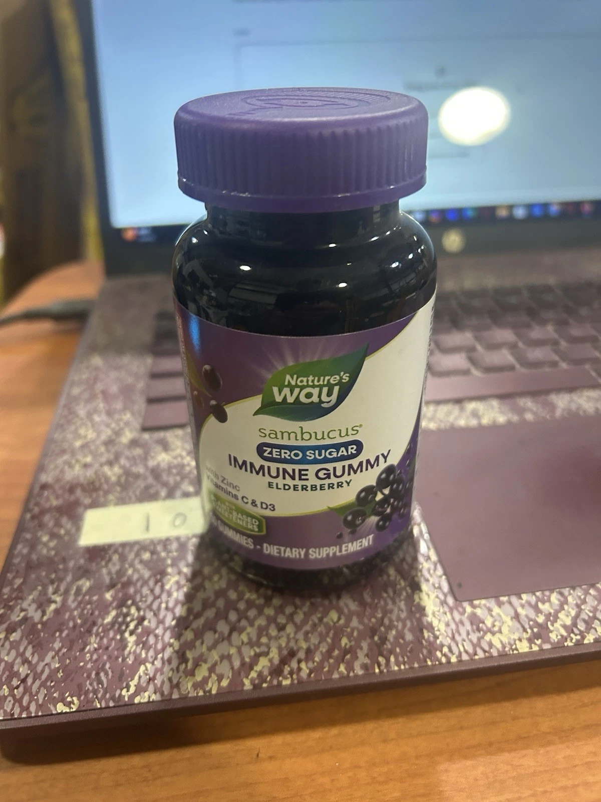 Nature's Way Sambucus Elderberry Gummies, Zero Sugar, 50 Gummies Exp. 01/28/26