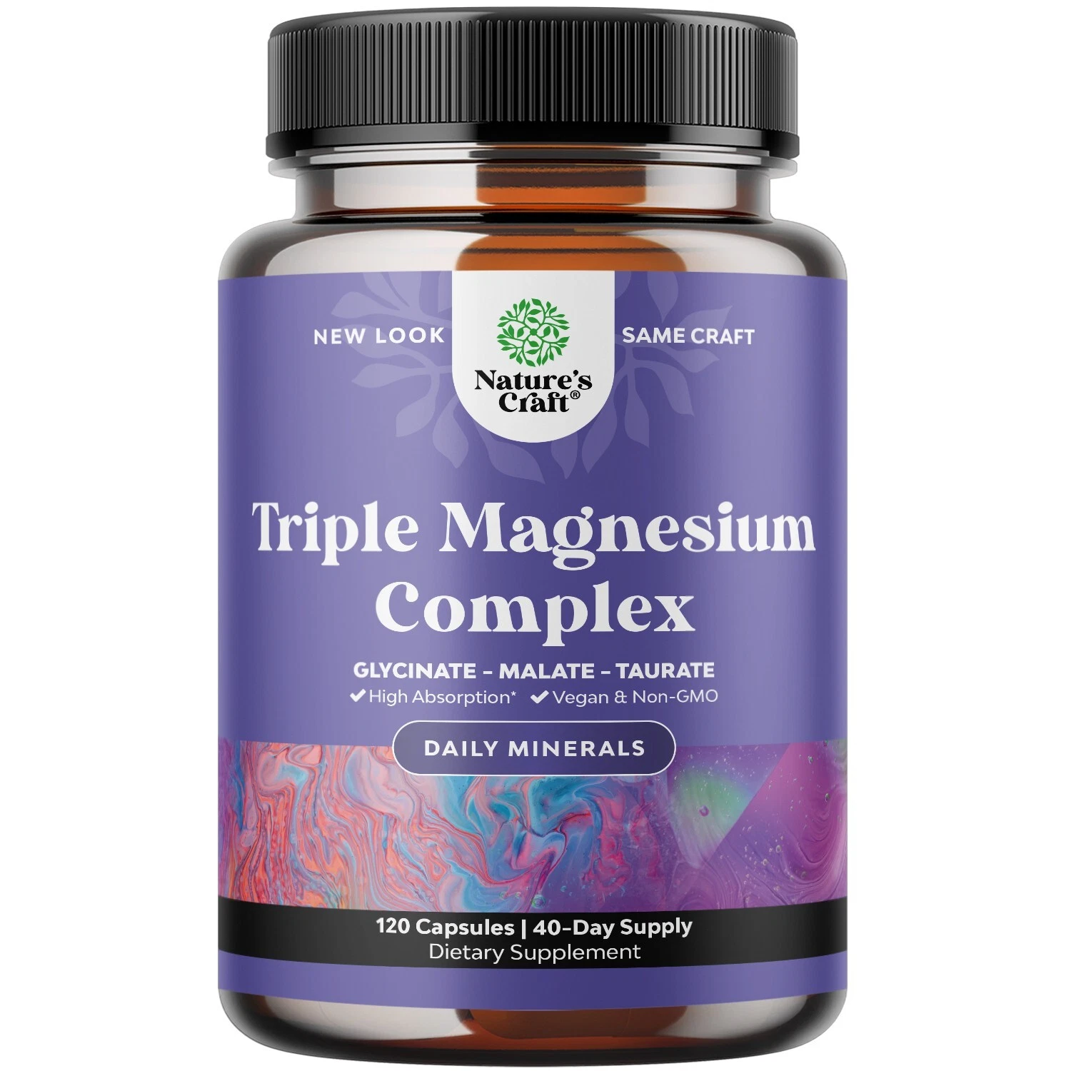 Triple Magnesium Complex Supplement 400mg Per Serving - High Absorption
