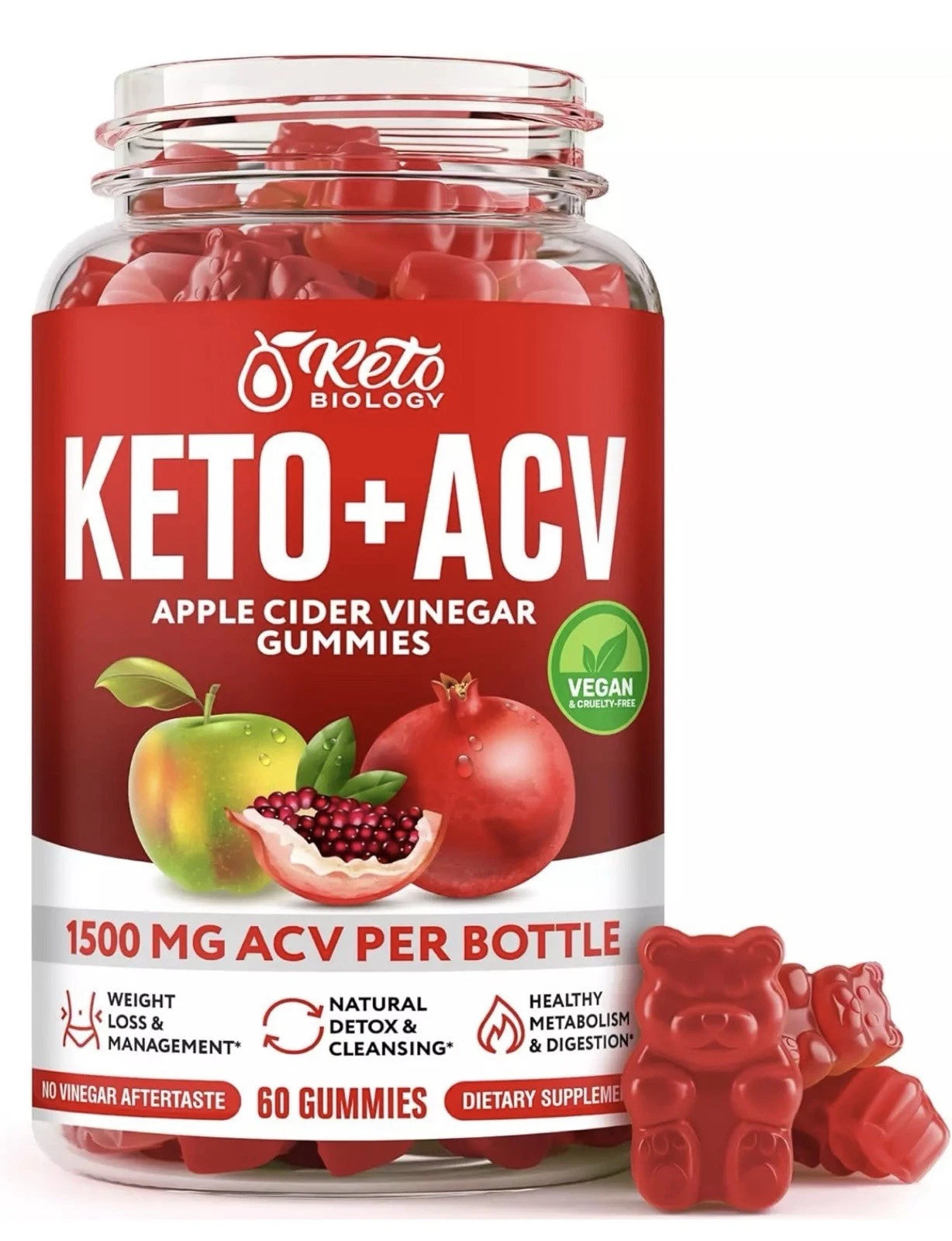 [256880253473] Keto ACV Gummies for Weight Loss & Detox - ACV Keto Gummies 1500 mg - New