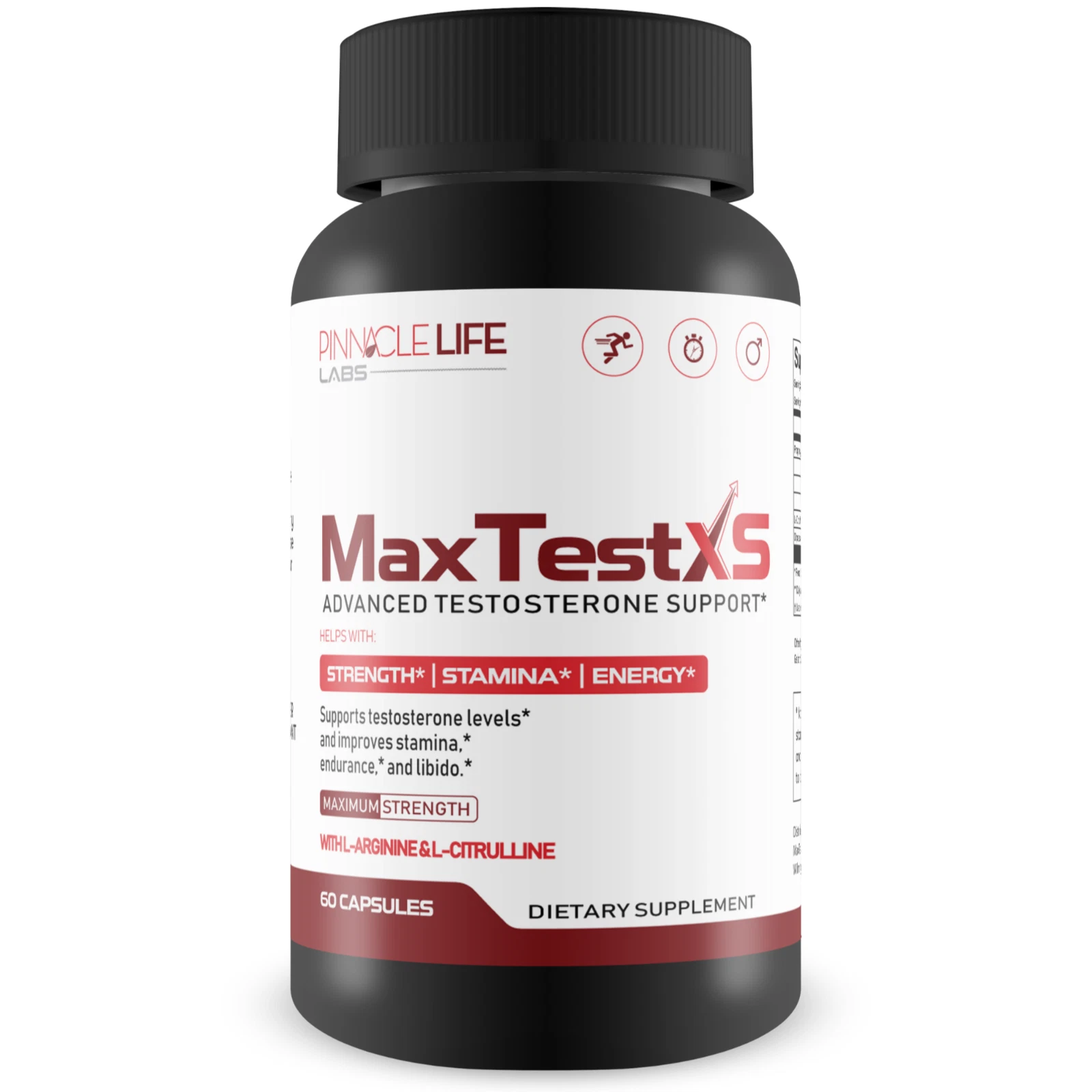 [152956542430] Max Test XS Advanced Testosterone Support - Increase Strength & Energy - 60 caps