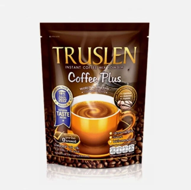 [355994431061] Truslen Instant Coffee Mix Plus No Sugar Diet Low Fat Weight Control 15 Sachets