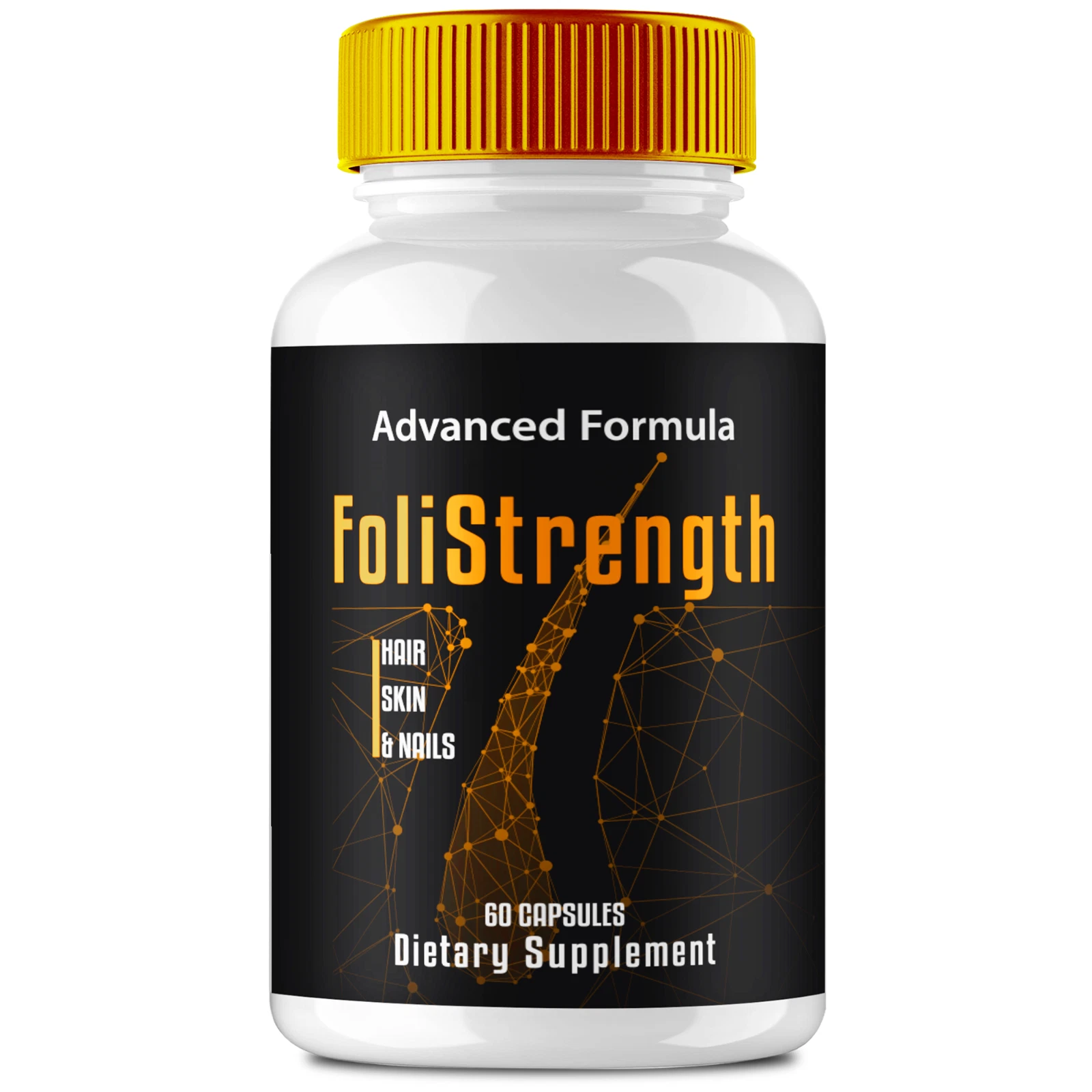 Foli Strength Pills Supports Hair Growth, Glowing Skin & Strong Nails 60ct