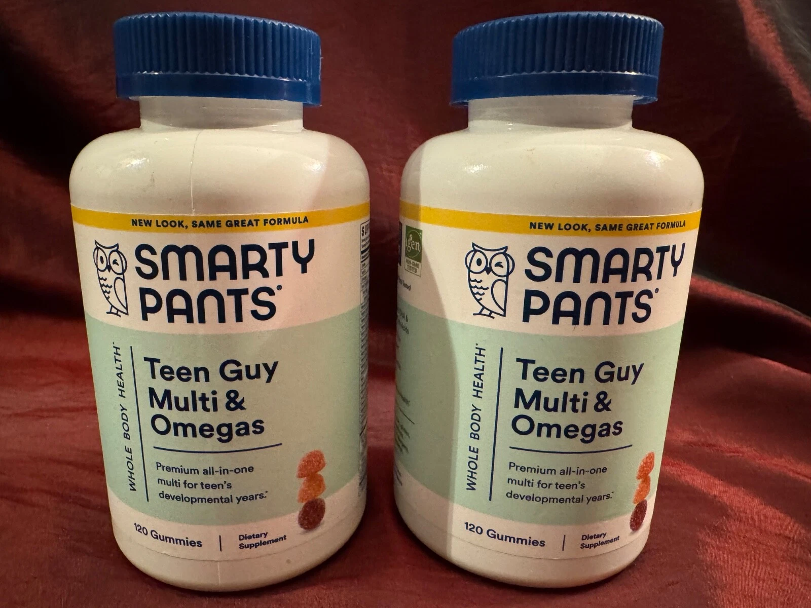 *Read* 2x SmartyPants Teen Guy Multi & Omegas Gummies - 120ct (240)