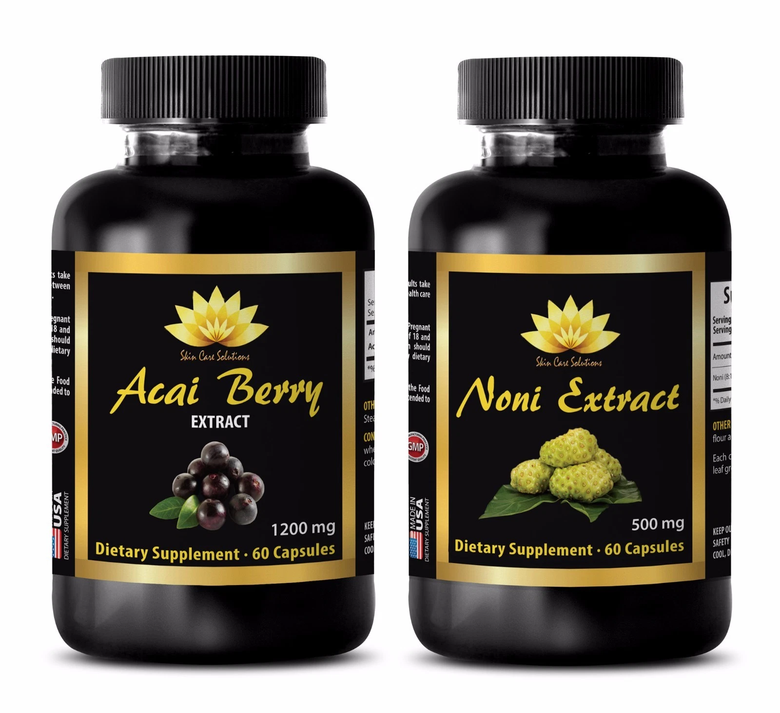 Antioxidant booster - NONI – ACAI BERRY COMBO - noni leaf extract organic