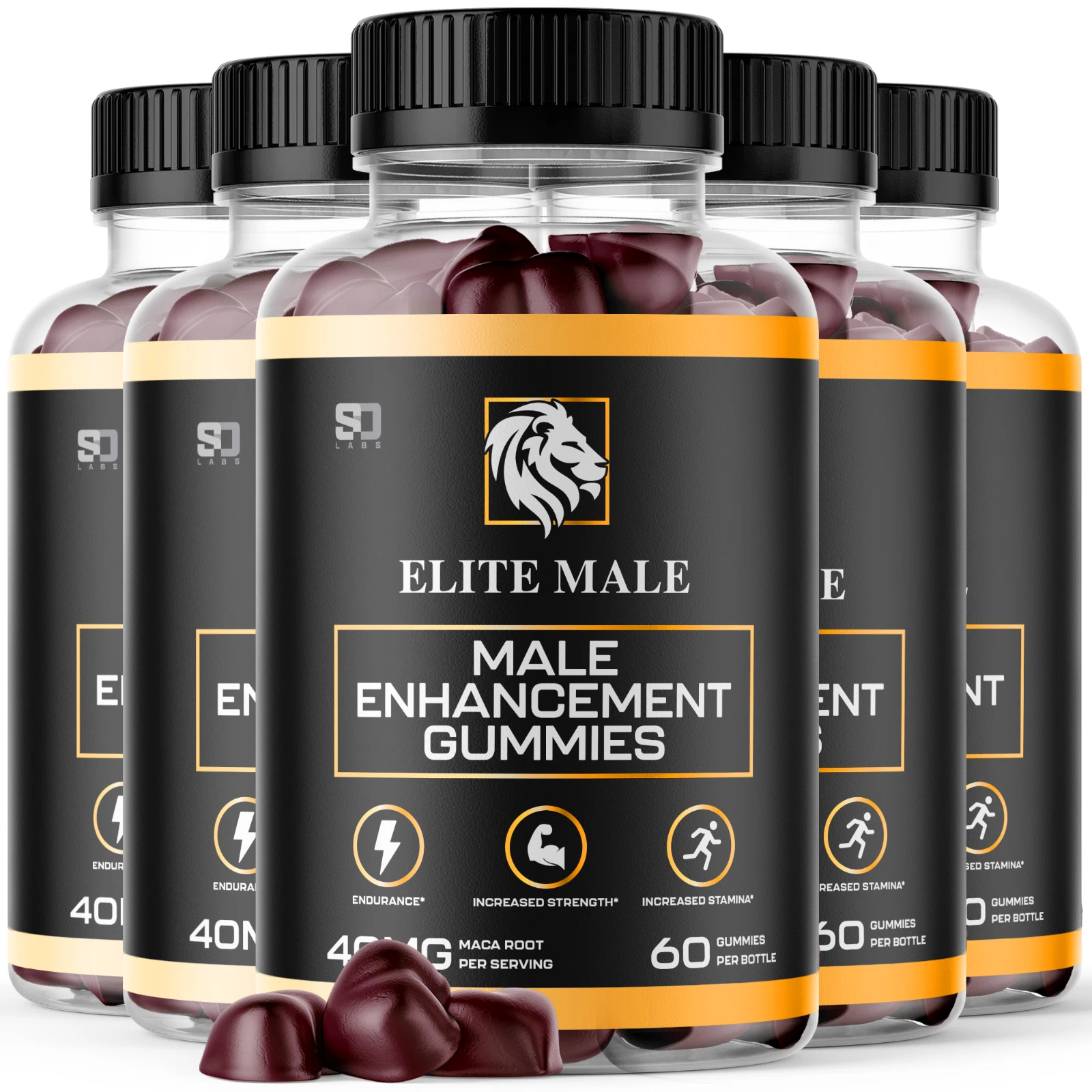 Elite Male Gummies - Elite Gummy For Male Vitality Support ORIGINAL - 5 Pack