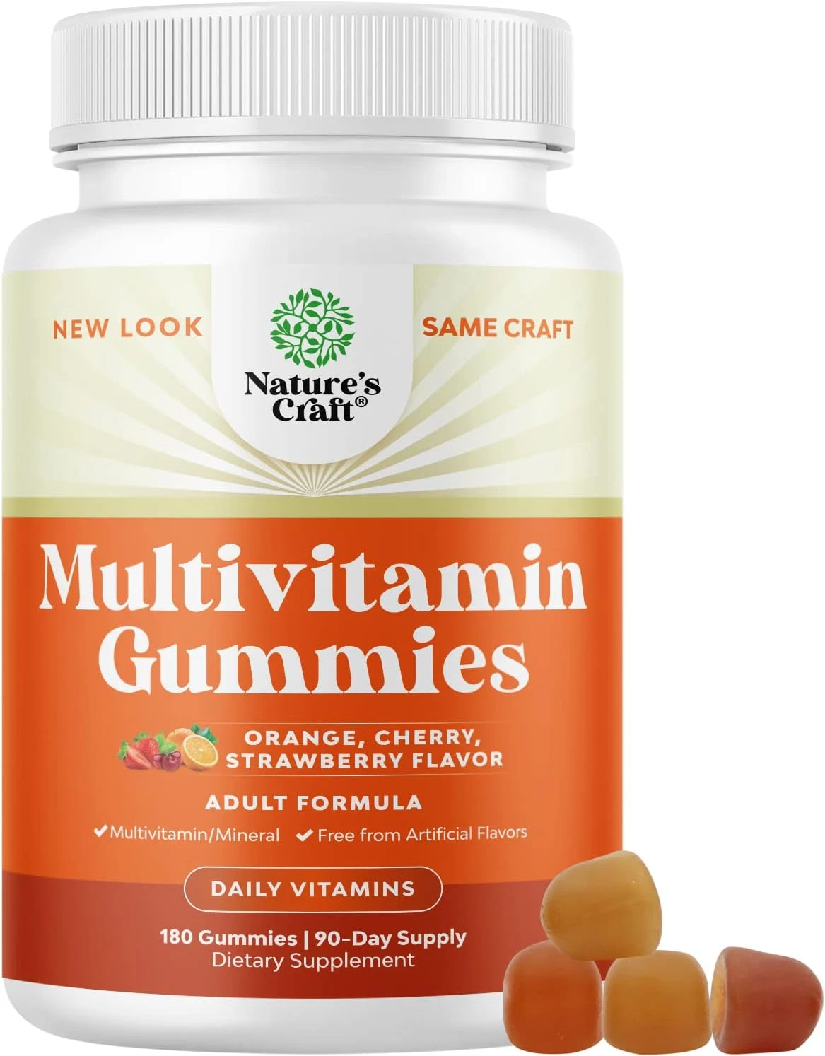 Potent Daily Multivitamin Gummies for Adults - Wellness Blend of Vitamin D a C E