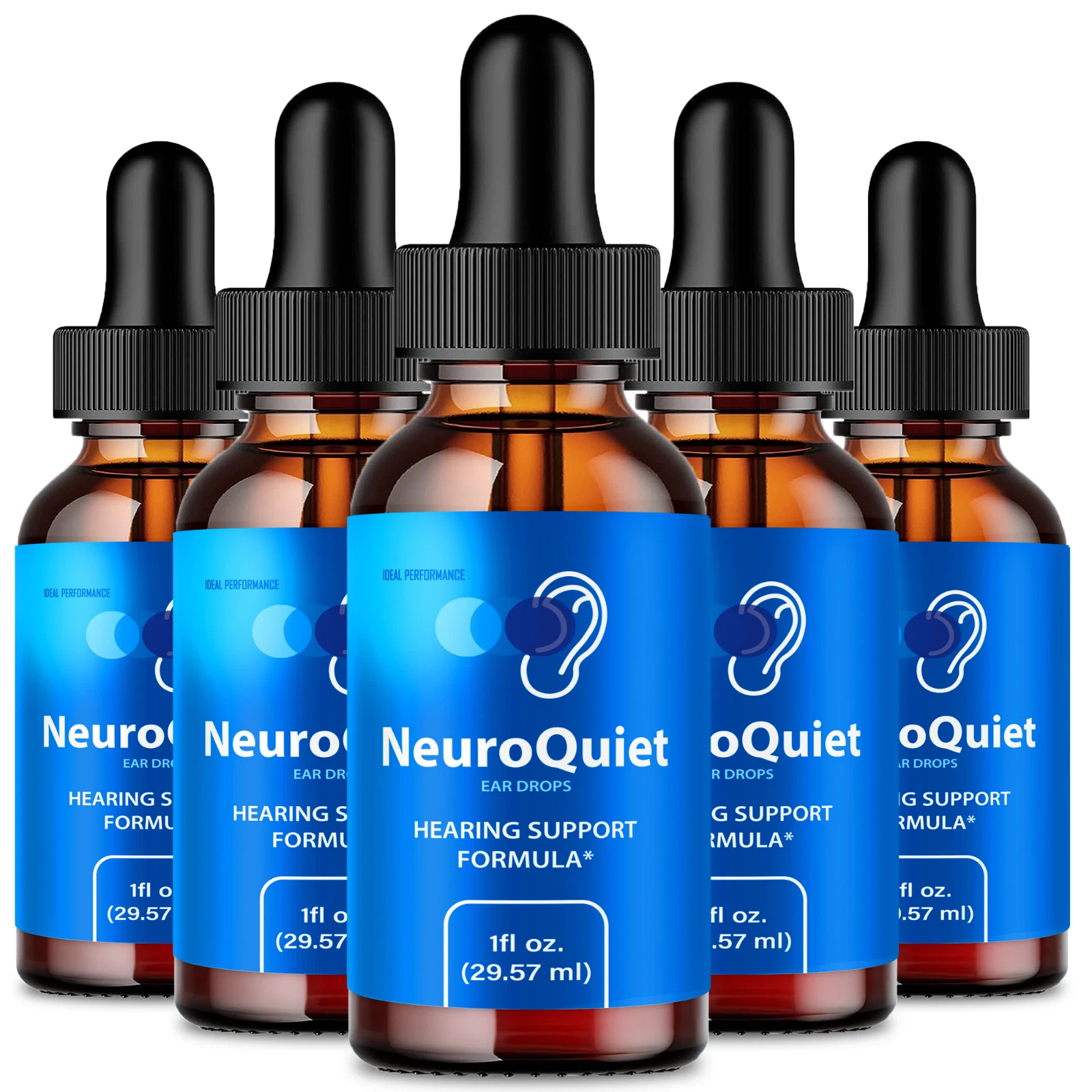 (5 Pack) NeuroQuiet Hearing Aid Drops, Neuro Quiet to Protect Neural Pathways