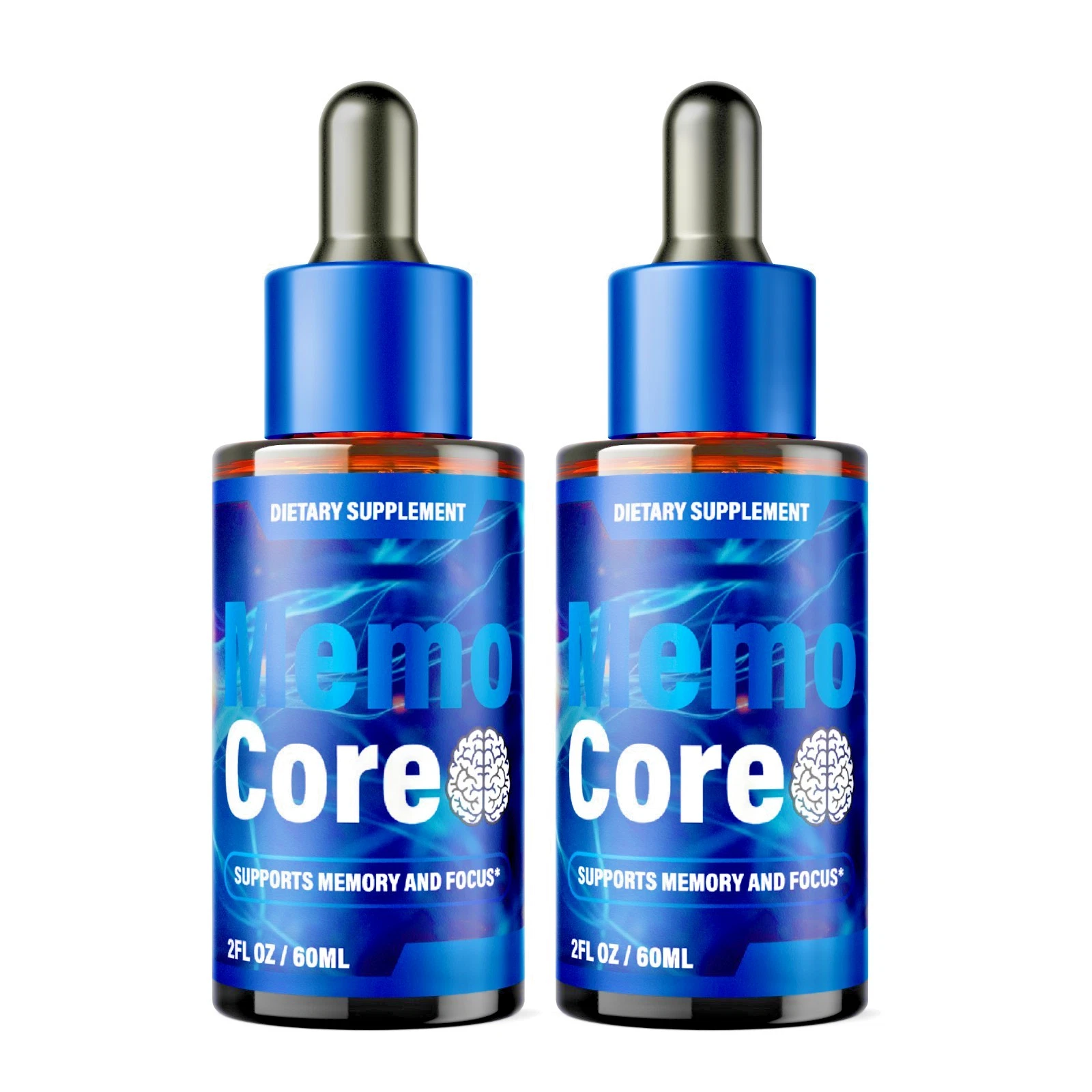 Memo Core – Advanced MemoCore Drops Formula for Brain Health (60 Servs. 2 pack)