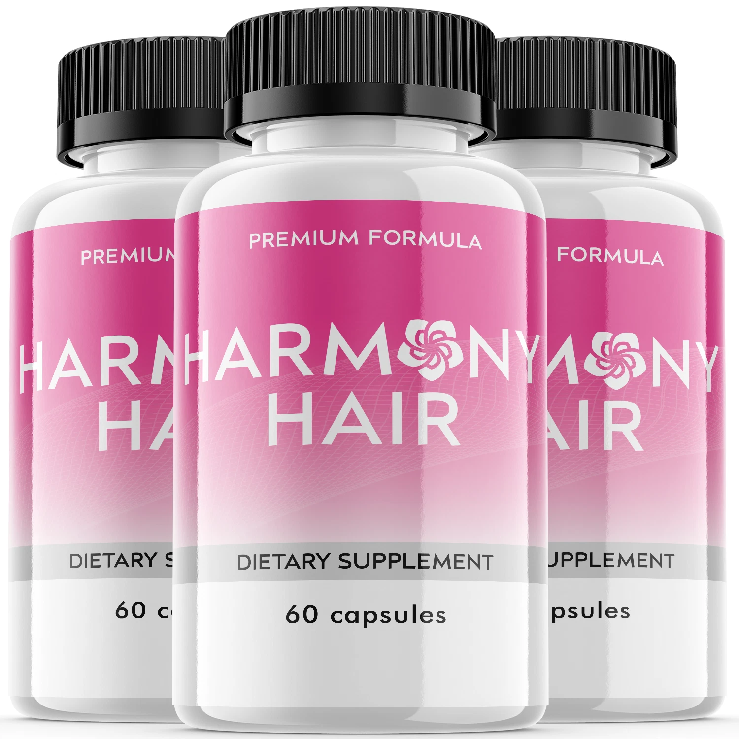 (3 Pack) Harmony Hair, Harmony Healthy Hair Support Hair Growth (180 Capsules)